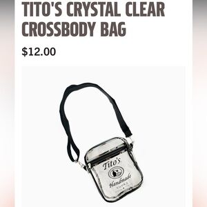 Tito's Clear Bag with Adjustable Strap
